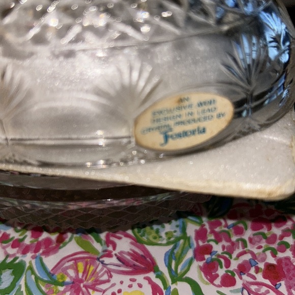 Fostoria glass Egg Soap dish Mothers Day 1977 by Avon. - Picture 2 of 8